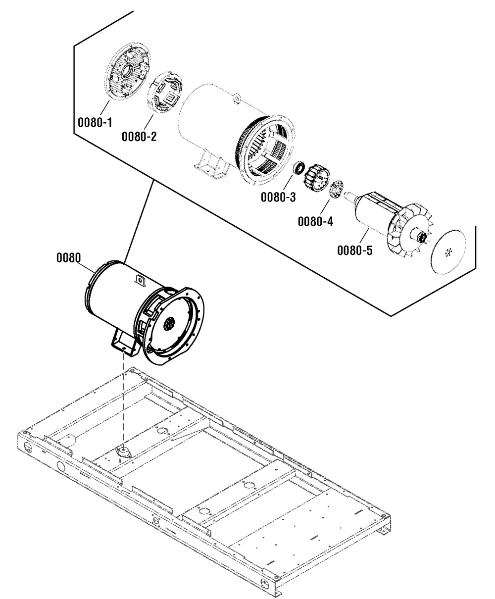 Alternator Group Diagram and Parts List for 076830-04  Briggs and Stratton Generator